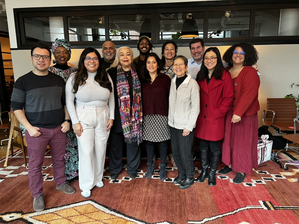 A cohort of nonprofit leaders standing together